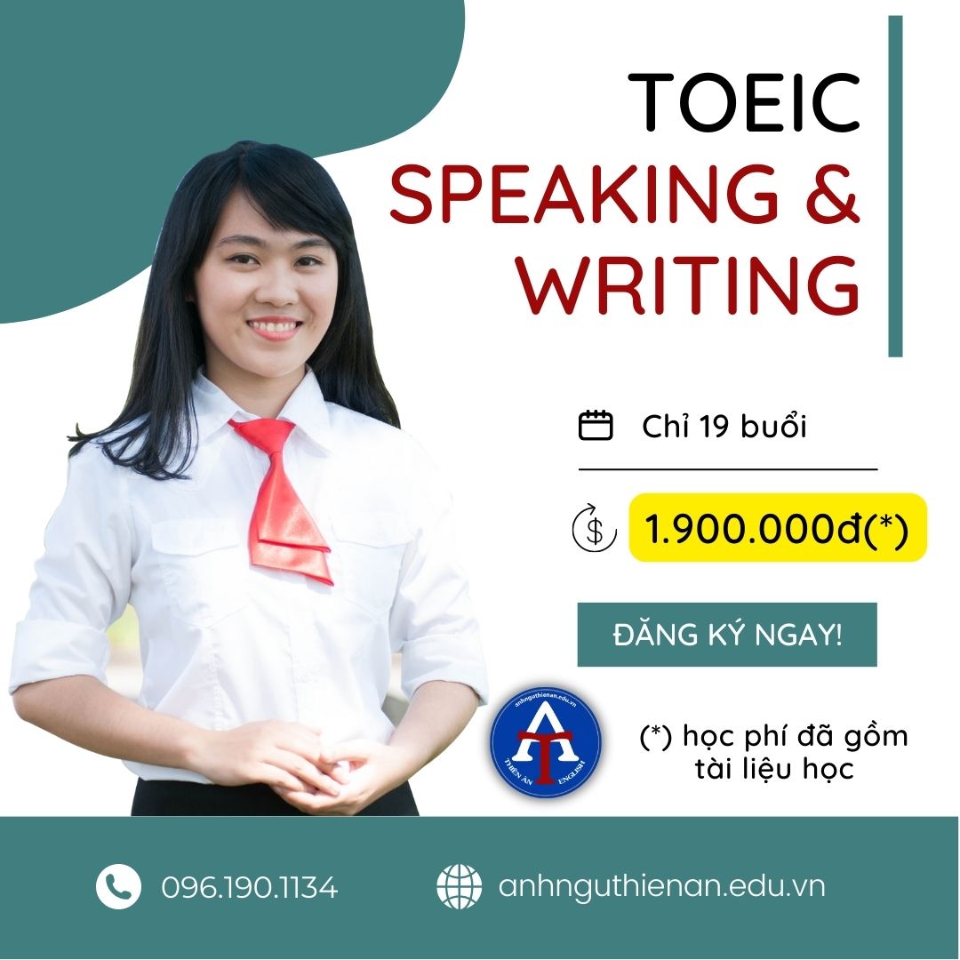 toeic speaking and writing - anh ngu thien an
