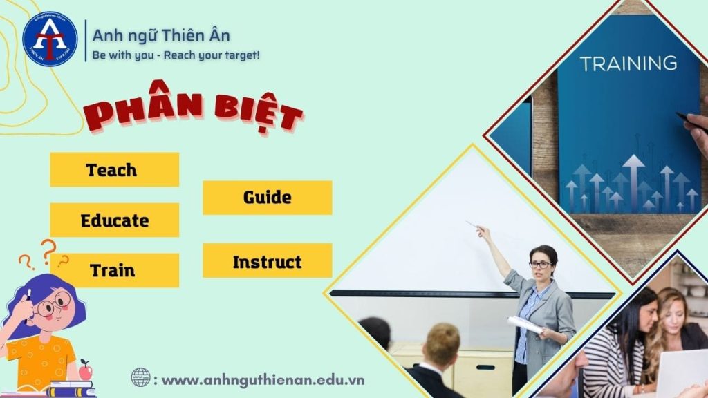 phan biet teach, educate, train, guide, instruct - anh ngu thien an