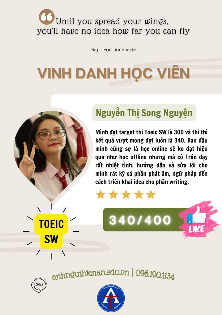kinh nghiem thi toeic speaking & writing - Anh Ngu Thien an