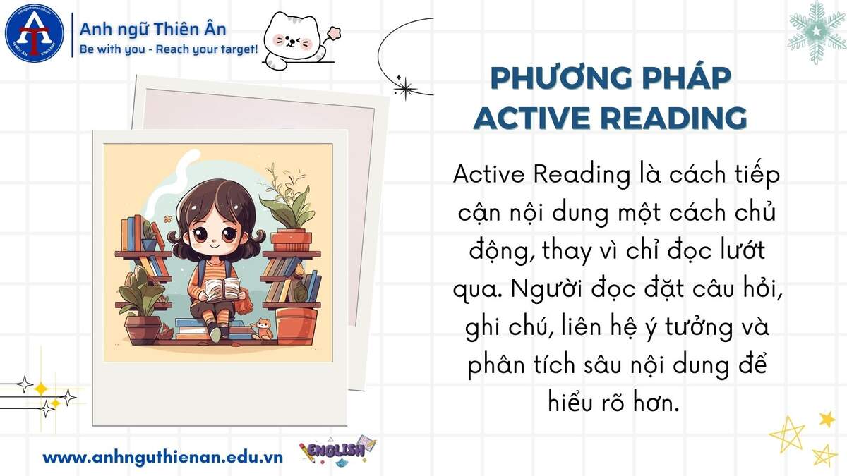 kinh nghiem luyen phuong phap active reading - anh ngu thien an