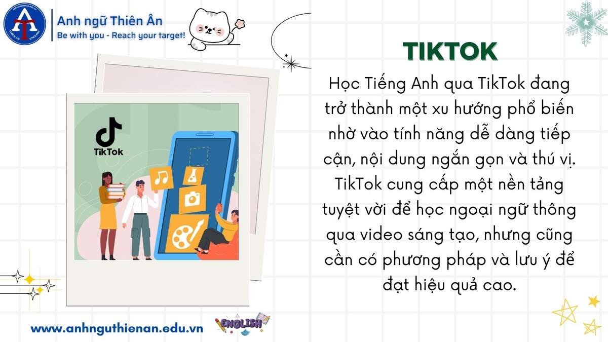 kinh nghiem hoc tieng anh qua tiktok - anh ngu thien an
