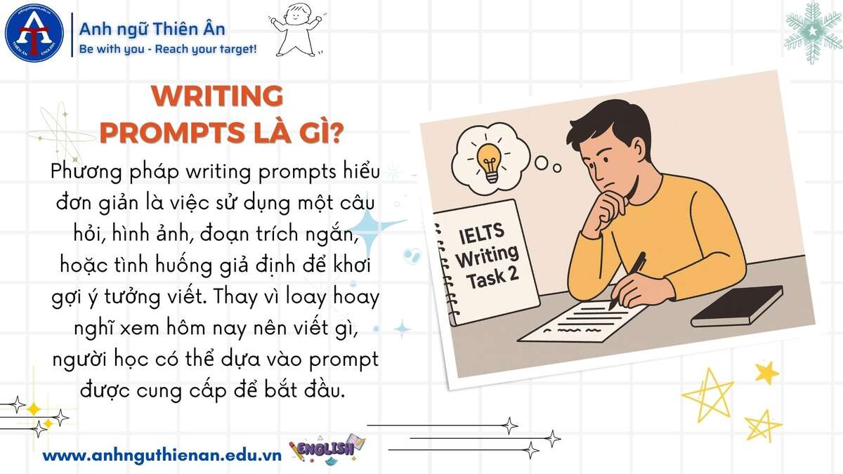 kinh nghiem luyen tap phuong phap writing prompts - anh ngu thien an