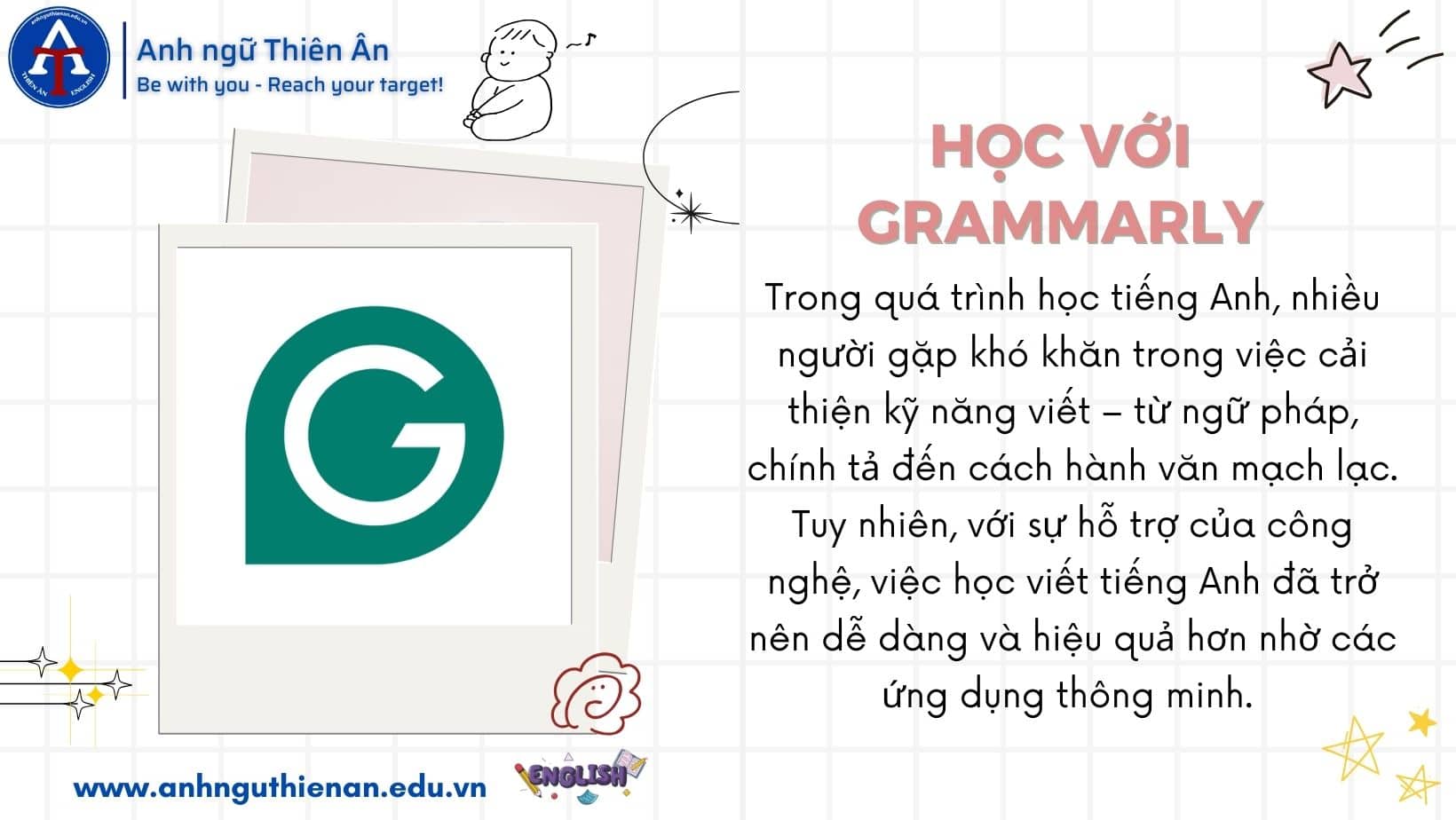 hoc tieng anh voi grammarly - anh ngu thien an
