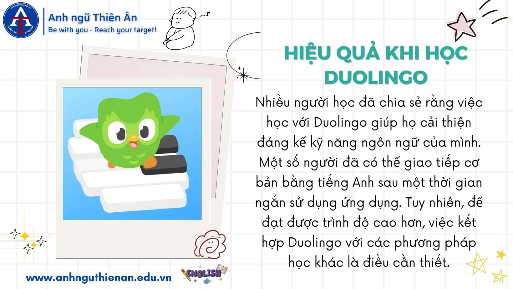 hoc voi duolingo - anh ngu thien an