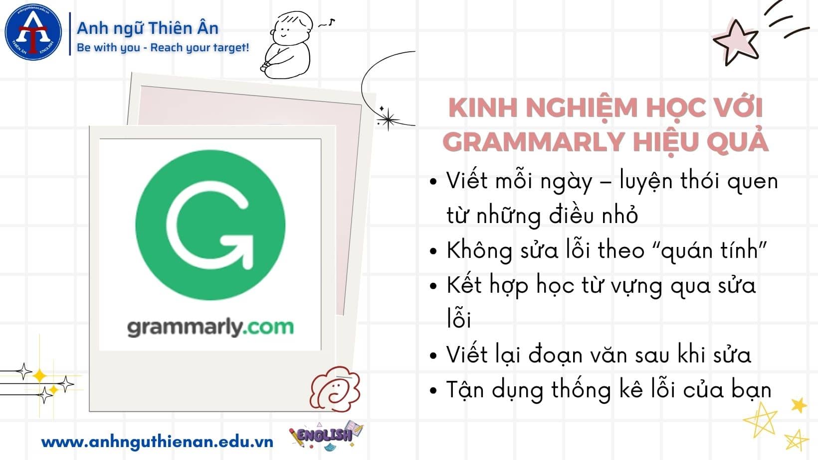 hoc tieng anh voi grammarly - anh ngu thien an