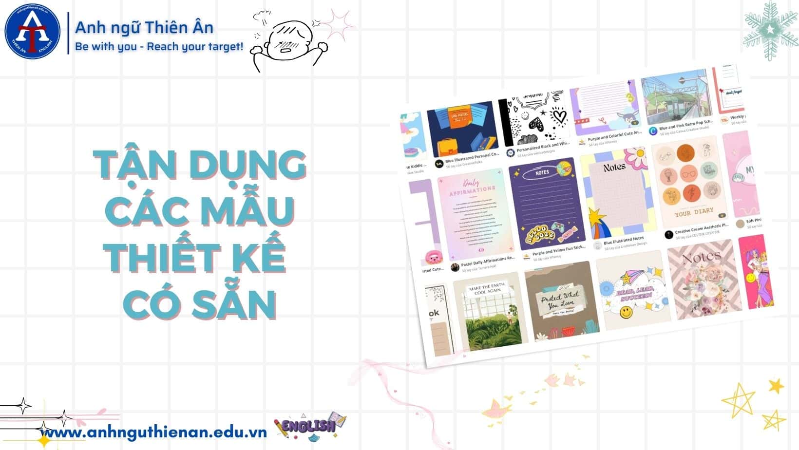 ung dung canva trong viec hoc tieng anh - anh ngu thien an