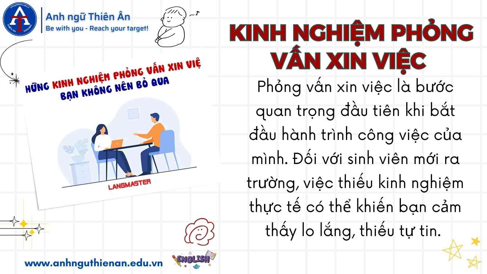 kinh nghiem phong van xin viec - anh ngu thien an
