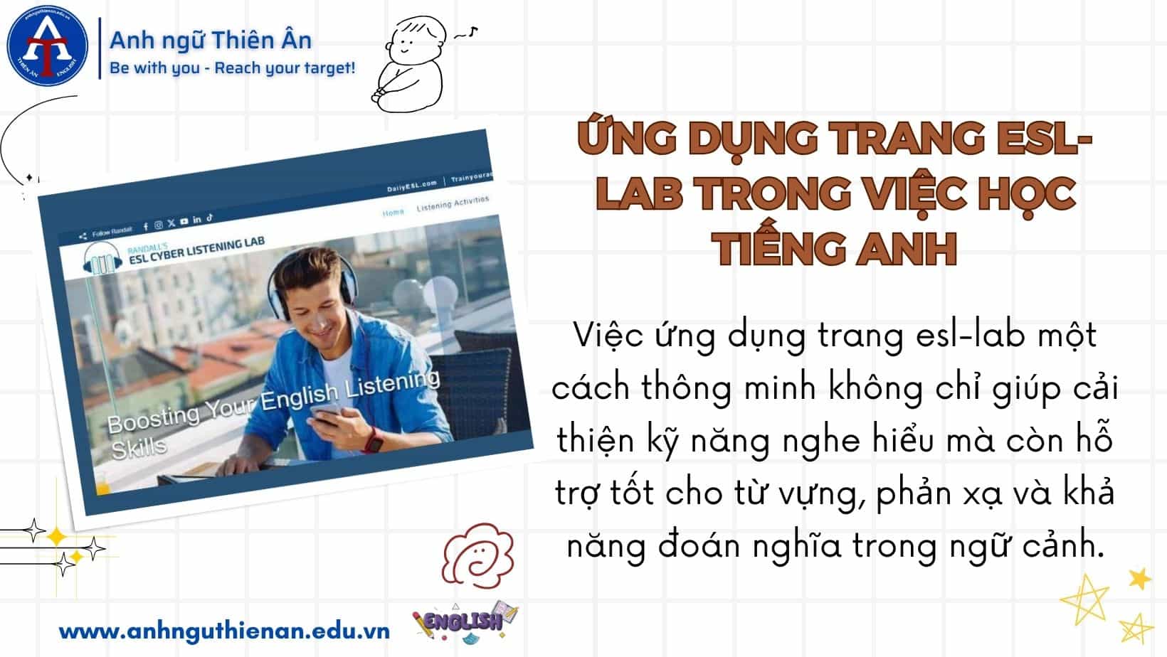 Ứng Dụng Trang ESL-LAB Trong Việc Học Tiếng Anh - 5 Kinh Nghiệm Không Thể Bỏ Qua