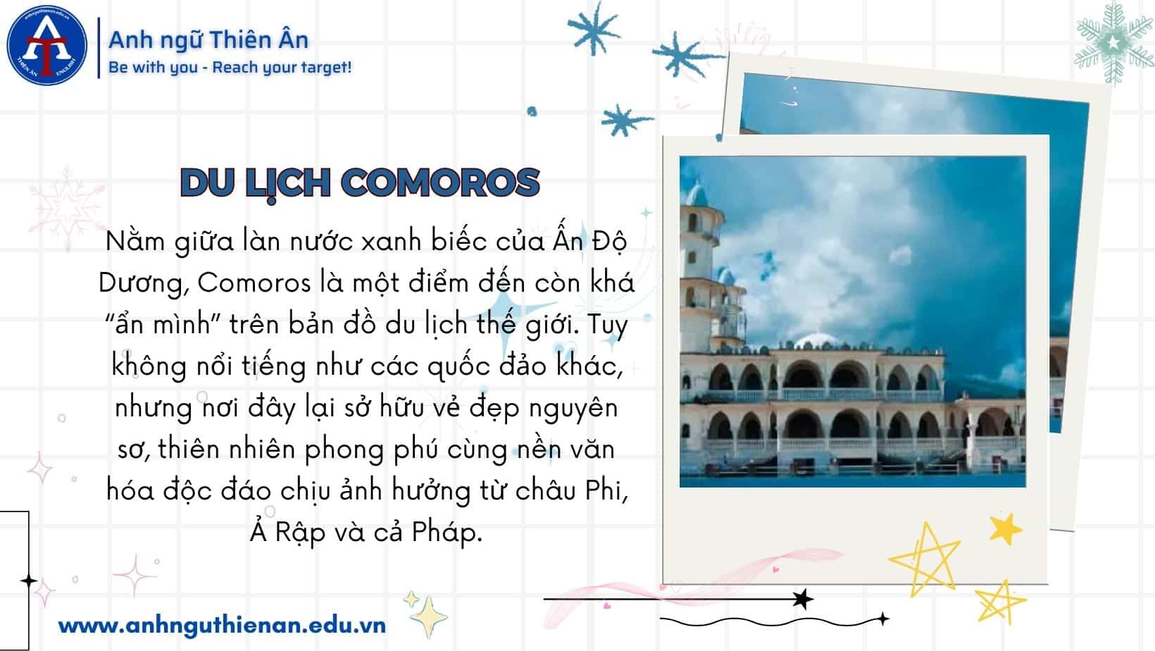 10 dia diem du lịch comoros - anh ngu thien an
